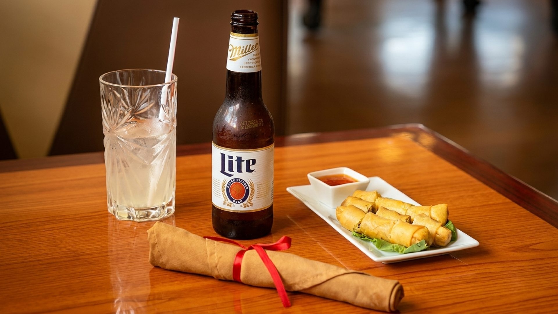 Spring rolls, cold beer, and a seat at the table